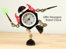 Little Hexagon Robot Clock