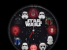 Rhythm Star Wars 12 Figures Clock
