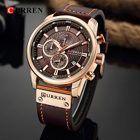 Curren Mens PU Leather Band Strap Wristwatch 8291