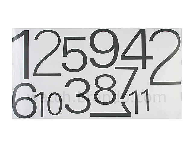 Wall Sticker Decorative Clock - Numbers