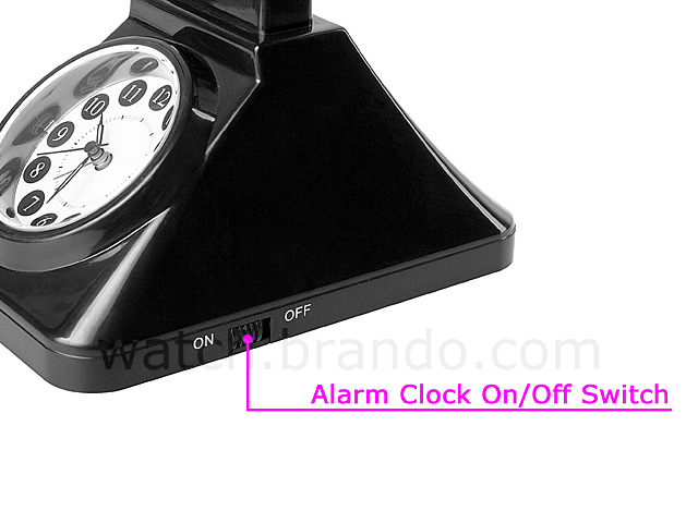 USB Retro Telephone Light with Alarm Clock