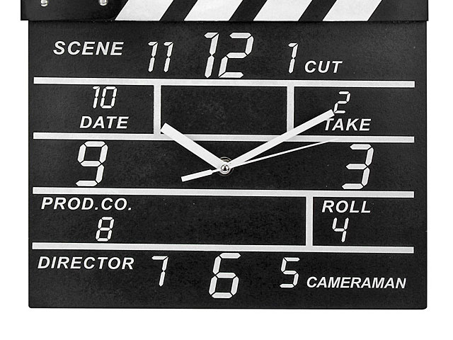 Wooden Movie Clapper Clock