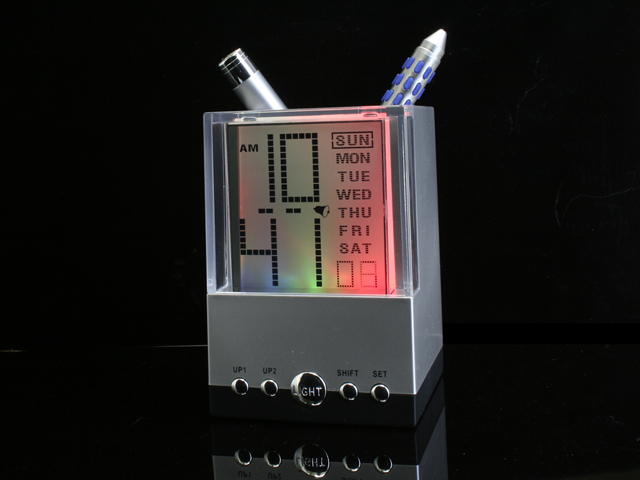 Rainbow Pen Holder Clock (USB Compatible)