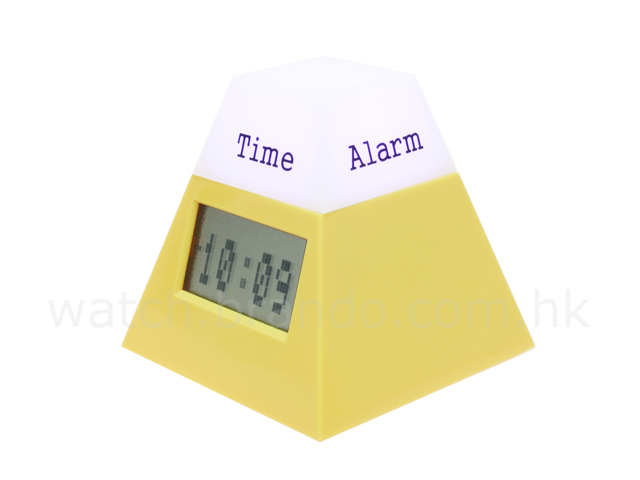Rotative Pyramid Calendar Clock