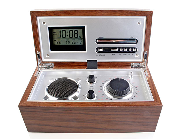 Radio Clock and Speaker Box