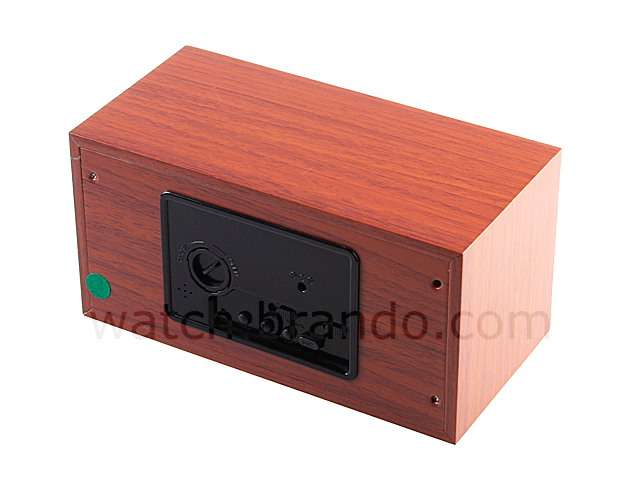 Wooden LED Alarm Clock (Grid LED/Walnet Wood)