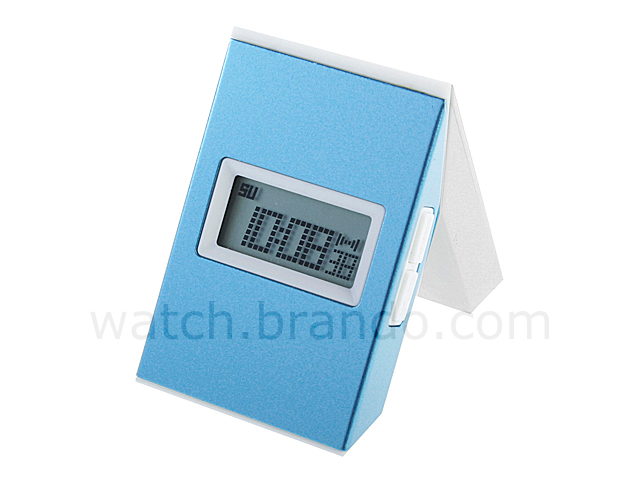Twist Metal Framed LCD Alarm Clock