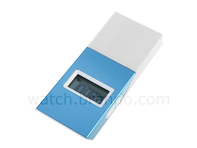 Twist Metal Framed LCD Alarm Clock