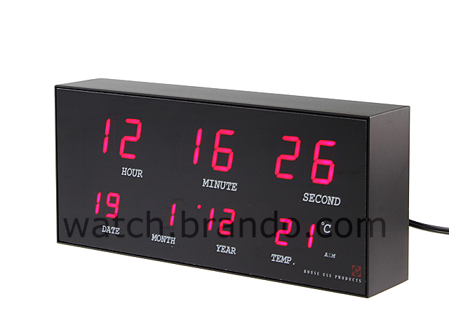 Digital LED Clock (Date/Time/Temperature)