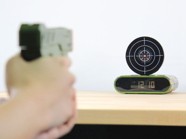 Gun Alarm Clock