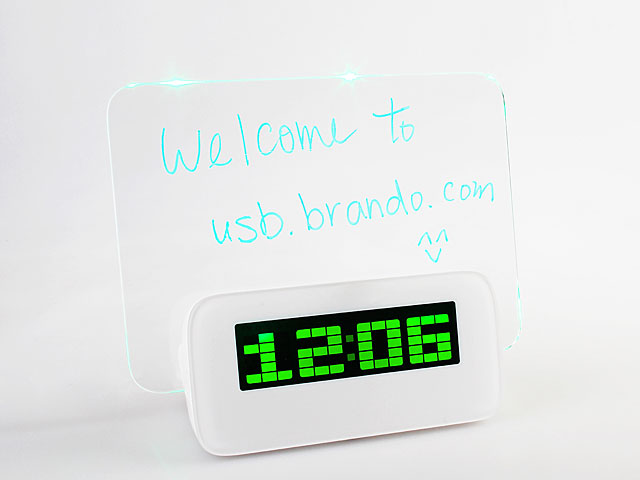 Erasable Memo Board Alarm Clock