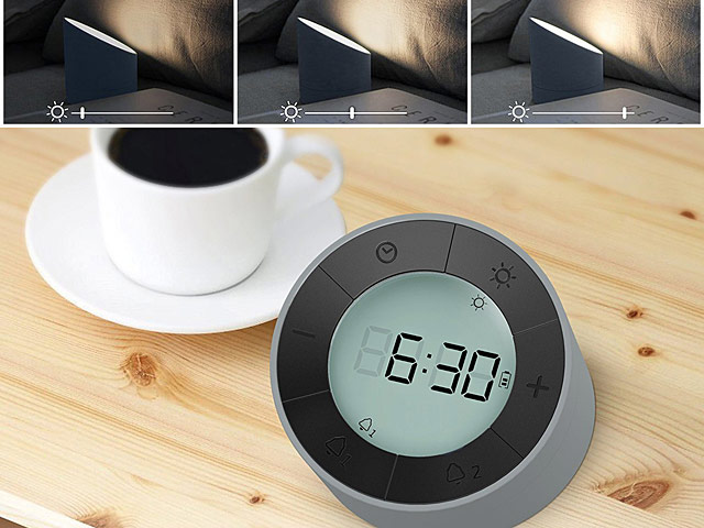 Stylish Bedside Lamp Alarm Clock