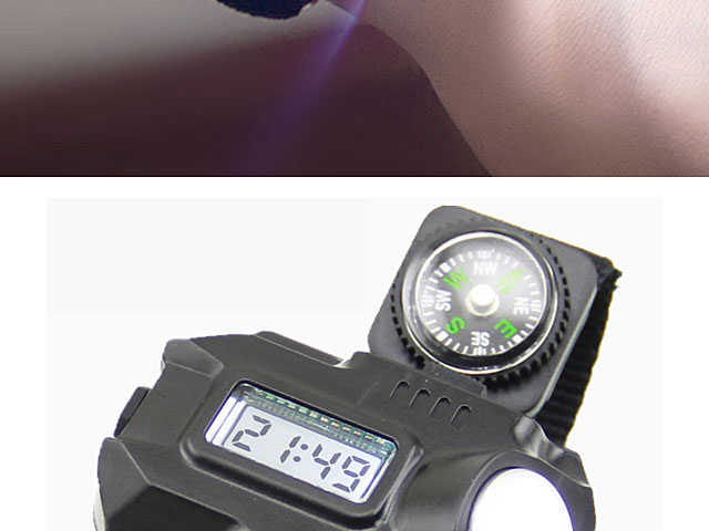 Compass WristLight Digital Watch