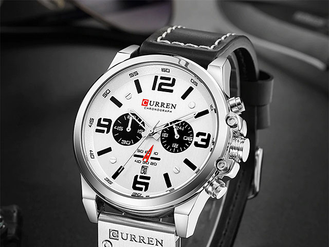 Curren Mens PU Leather Band Strap Wristwatch 8314