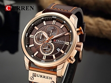 Curren Mens PU Leather Band Strap Wristwatch 8291