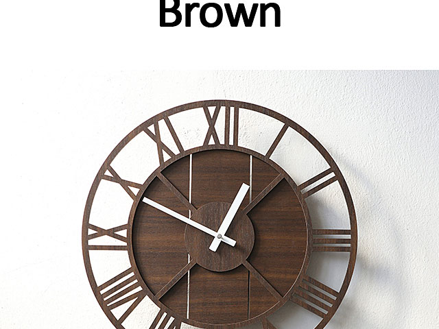 Wooden Roma Antique Wall Clock