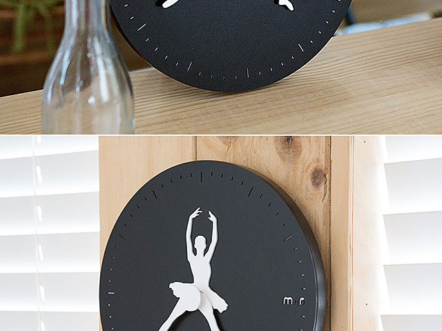 Swan Lake Non Ticking Silent Wall Clock