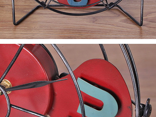 Retro Iron Fan Clock