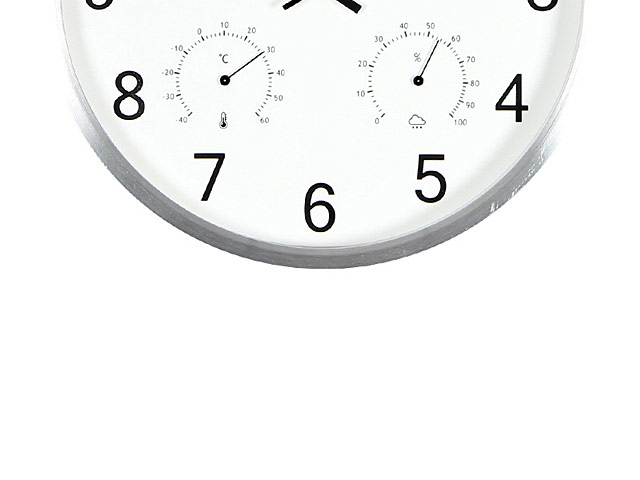 Traceable Time, Temperature, and Humidity Analog Wall Clock