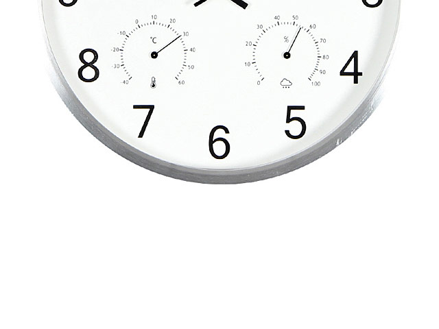 Hygrometer Temperature Wall Clock