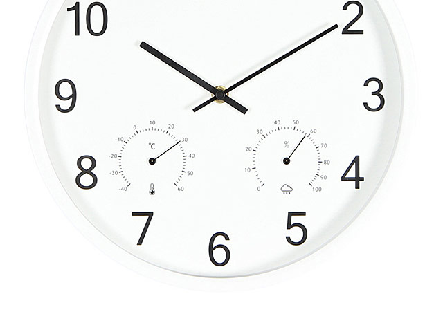 Hygrometer Temperature Wall Clock