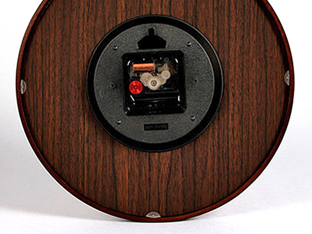 Convex Glass Wooden Clock