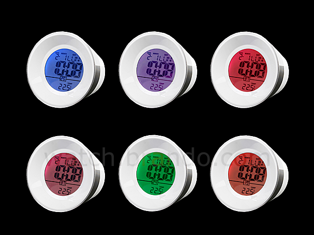 IDEA label 7-Color LCD Alarm Clock