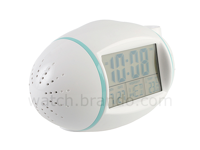 Egg-Shaped Projection Clock