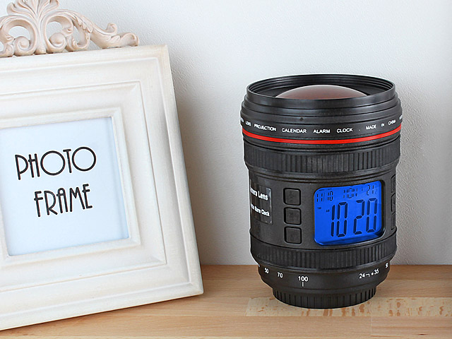 Camera Lens Alarm Clock
