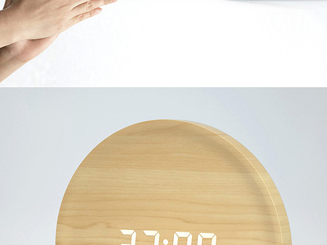 Simple Round LED Alarm Clock
