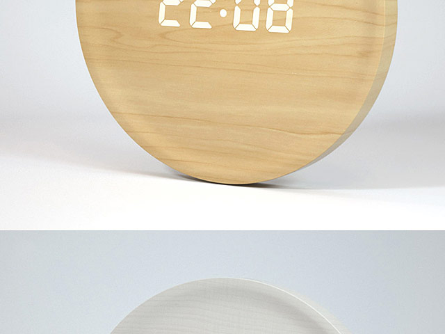 Simple Round LED Alarm Clock