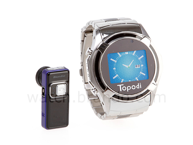 Dual Sim Cards Bluetooth Wrist Watch Mobile with Camera