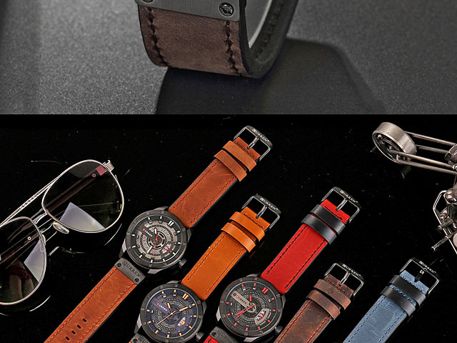 Curren Mens Sport Leather Band Strap Wristwatch 8301