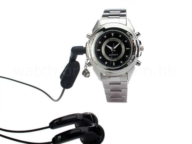 Stainless Steel MP3 Watch (1GB)